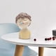 thumbnail image 3 of Figura de niño con corona elegante, micropaisaje artesanal Amarillo, 3 of 9