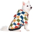 thumbnail image 2 of Honeii Floral Checkerboard Print Small Dog Hoodies Pet Hooded Sweatshirts Fall Winter Puppy Cat Sweaters Warm Clothes for Small Dogs Outfits Costume-XX-Large, 2 of 7