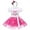 Hot Pink-Bowknot, variant on IBTOM CASTLE Toddler Baby Girls Birthday Princess Outfits Polka Dots Tutu Mouse Dress Fancy Dance Costume Halloween Cosplay Party Dress up with Ears Headband 5 Years Hot Pink-Heart