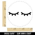thumbnail image 2 of Closed Eyes Sleeping Eyelashes Pair Rubber Stamp for Scrapbooking Crafting Stamping - Small 3/4 Inch, 2 of 7