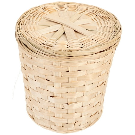 

HOMEMAXS Woven Bamboo Basket Grain Storage Basket Egg Basket Natural Style Egg Basket Home Woven Basket