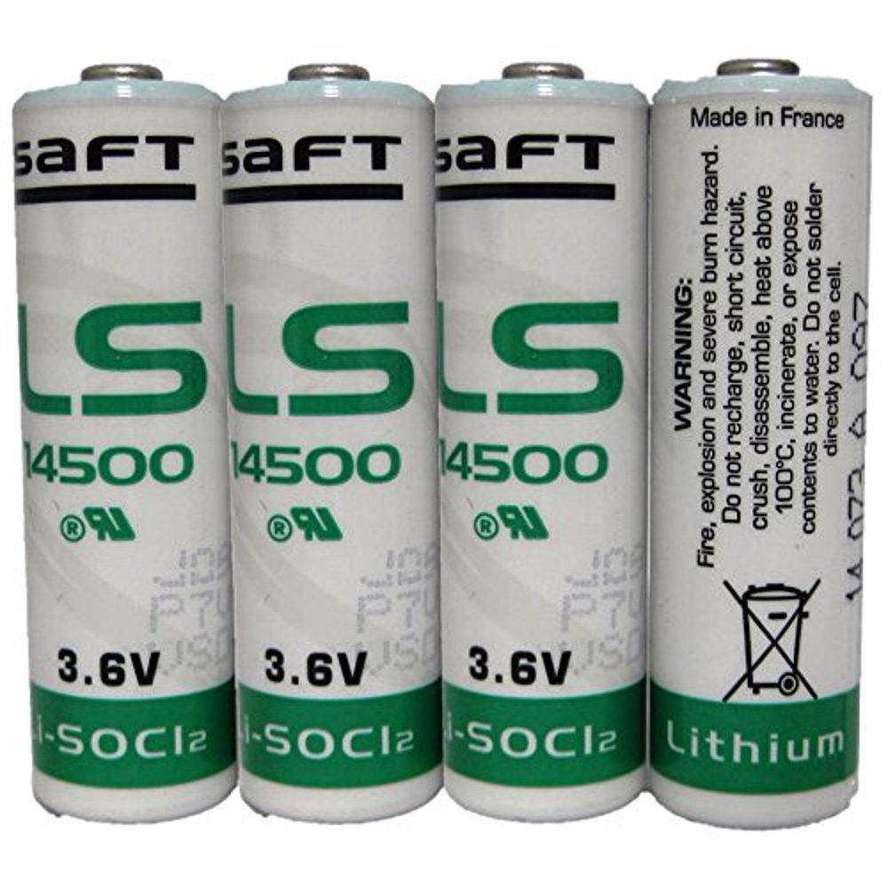 SAFT LS14500 LS 14500 AA 3.6v LiSOCl2 Lithium Battery MADE IN FRANCE 4