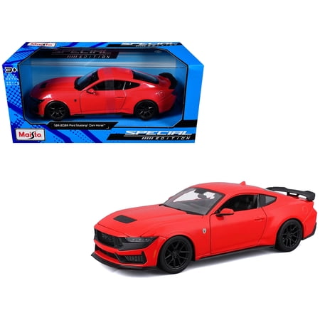 2024 Ford Mustang Dark Horse Red "Special Edition" Series 1/24 Diecast Model Car by Maisto