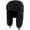 Black, variant on Faux Fur Winter Earflap Russian Ushanka Hat - Fur Lined Winter Cap