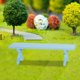 thumbnail image 5 of Simulación 1/12 casa de muebles BJD de muñeca Micro paisaje sillón modelo jardín parque decoración accesorios escritorio azul Salvador banco de la casa de muñecas, 5 of 10