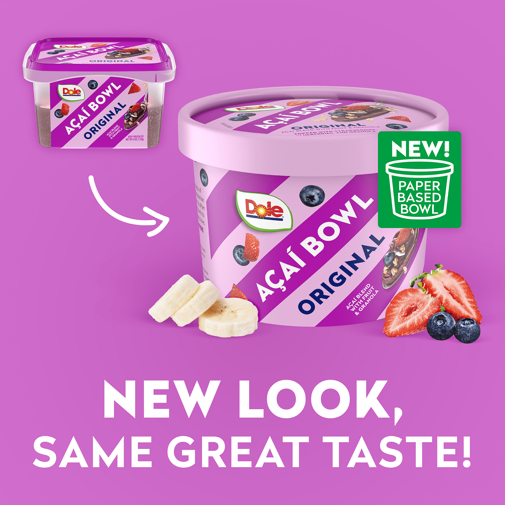 Dole Acai Original Frozen Smoothie Bowl, 6 oz
