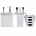thumbnail image 5 of Portable USB Hub Fast Quick Charge 4 Multi-Port Quick Charger Mains Wall Charger UK Plug Adapter Phone Chargers WHITE, 5 of 8