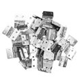 thumbnail image 2 of Door Hinges, Replaceable Practical Safe Reliable Hinges  For Suitcases For DIY Wooden Box For Wardrobes Silver White, 2 of 8