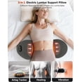 thumbnail image 3 of Triple Fusion Back Massager with Heat & Traction, 3-in-1 Deep Tissue Back Massager for Pain Relief, Lumbar Support Pillow for Home and Office Use, 3 of 6