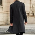 40HOTWinter Men‘s Coat Solid Color Long Sleeve Button Jacket Men‘s