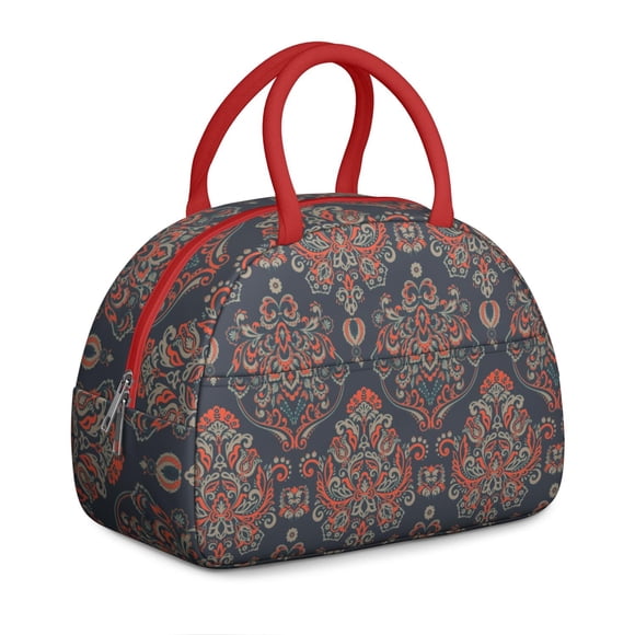 Sac à Lunch Rétro Paisley – Motif Bohème Élégant avec Ambiances Classiques, Isolé et Fonctionnel pour Femmes en Déplacement