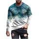 thumbnail image 2 of Blusas y camisas de manga larga con cuello redondo para hombre, blusas casuales de cuello redondo y manga larga, camisetas estampadas, blusas para hombre, 2 of 5