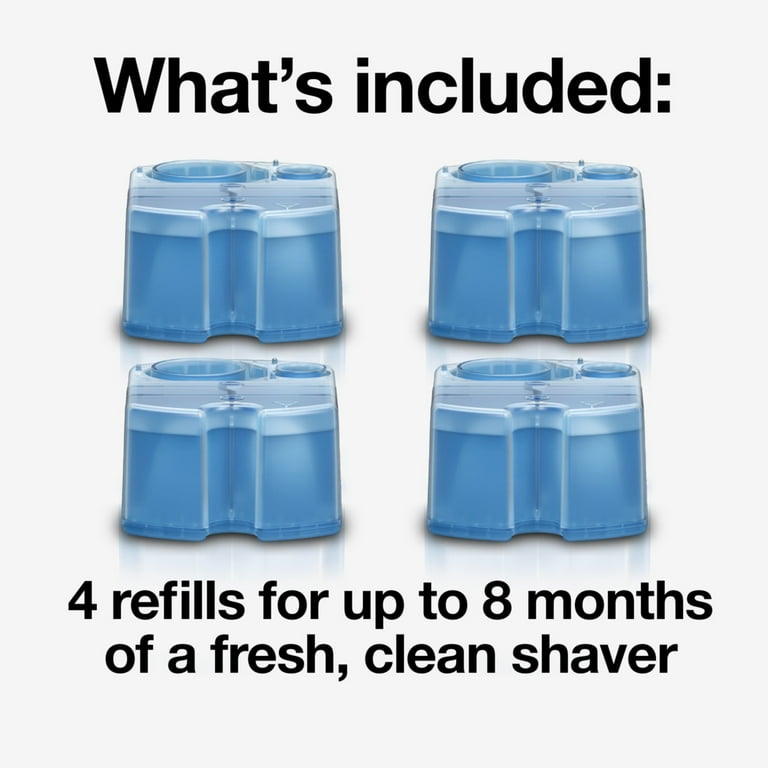 Braun Clean & Renew Refill Cartridges CCR - 4 Pack Razor Cleaner