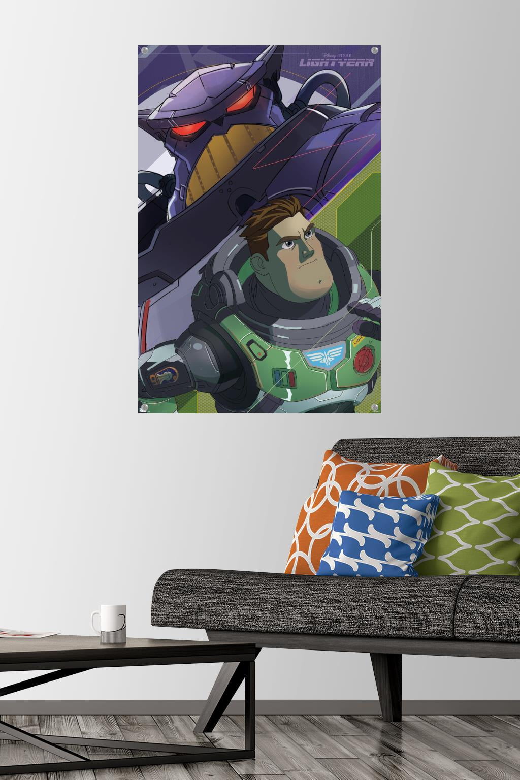 Disney Pixar Lightyear - Buzz and Zurg Wall Poster with Pushpins, 22.375" x 34"