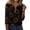 Black #025, variant on Womens Halloween Shirts Spider Pumpkin 3/4 Sleeve Scary Tops Bat Cute Funny Henley Button Down Tunics M