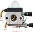 thumbnail image 3 of PET-U Carburetor Replacement for Stihl FS38 FS55 FS55R FS55RC KM55 HL45 KM55R String Trimmer Brushcutter with Fuel Line Kit, 3 of 6