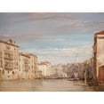 thumbnail image 2 of Richard Parkes Bonington 24x19 Gold Ornate Framed and Double Matted Museum Art Print Titled - The Grand Canal, Venice, Looking Toward the Rialto (1826), 2 of 4