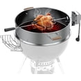 thumbnail image 5 of Universal Stainless Steel 22.5-in Kettle Grill Rotisserie Kit-Rotisserie Ring/Spit Motor/SUS304 Meat Forks/Handles/Kettle Tool Holder-for Weber/Napoleon/Kingsford 22-in Kettle Charcoal Grills, 5 of 5
