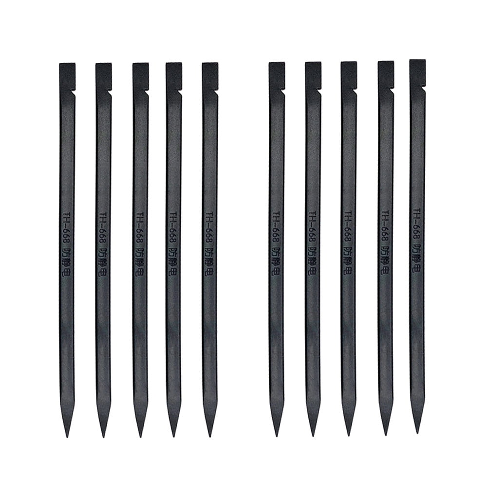 DEEPCRAFF 10-Piece Black Plastic Repair Tool Kit for Safe Cellphone and Tablet Opening Without Damage