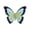 A001- Blue, variant on Accessories, Detachable Butterfly Clips, Embellished Butterfly Clips, Festive Clips, Set of 3 4.5X4 Inch Purple Navy Gold Layered Butterfly Barrettes for Girls to Secure Strands