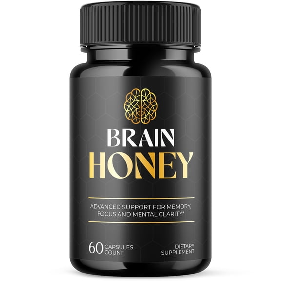 Brain Honey Advanced Formula Brain Support Pills Maximum Strength Supplement BrainHoney 60 Capsules