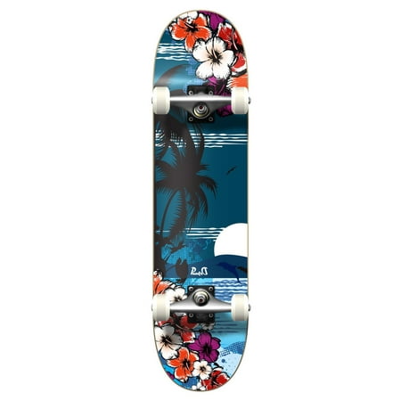 Yocaher Graphic Complete 31" x 7.75" Skateboard - Tropical Night
