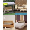 thumbnail image 3 of Brown Beige Body Pillow Cover 20 x 60 Inch Decorative Pillow Cover Farmhouse Vintage Gradient Wooden Grain Lumbar Pillowcase Seasonal Rectangle Cushion Case for Couch Sofa Bed Living Room, 3 of 7