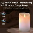 thumbnail image 6 of Multicolor Flameless Candles, Battery Operated Candles, LED Candles with Remote Control&Timer of Wax Material Pack of 3 in Height 4''5''6'', 6 of 10