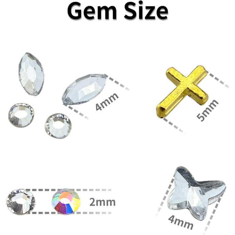 POLYHNIA Tooth Gem Kit, Starter DIY Teeth Gems Kit with Glue and Light,  Fashionable Teeth Gems Jewelry, 38 Pieces of Gems Containing Letters,  Stars, Crosses, Water Drop Shapes : Buy Online at