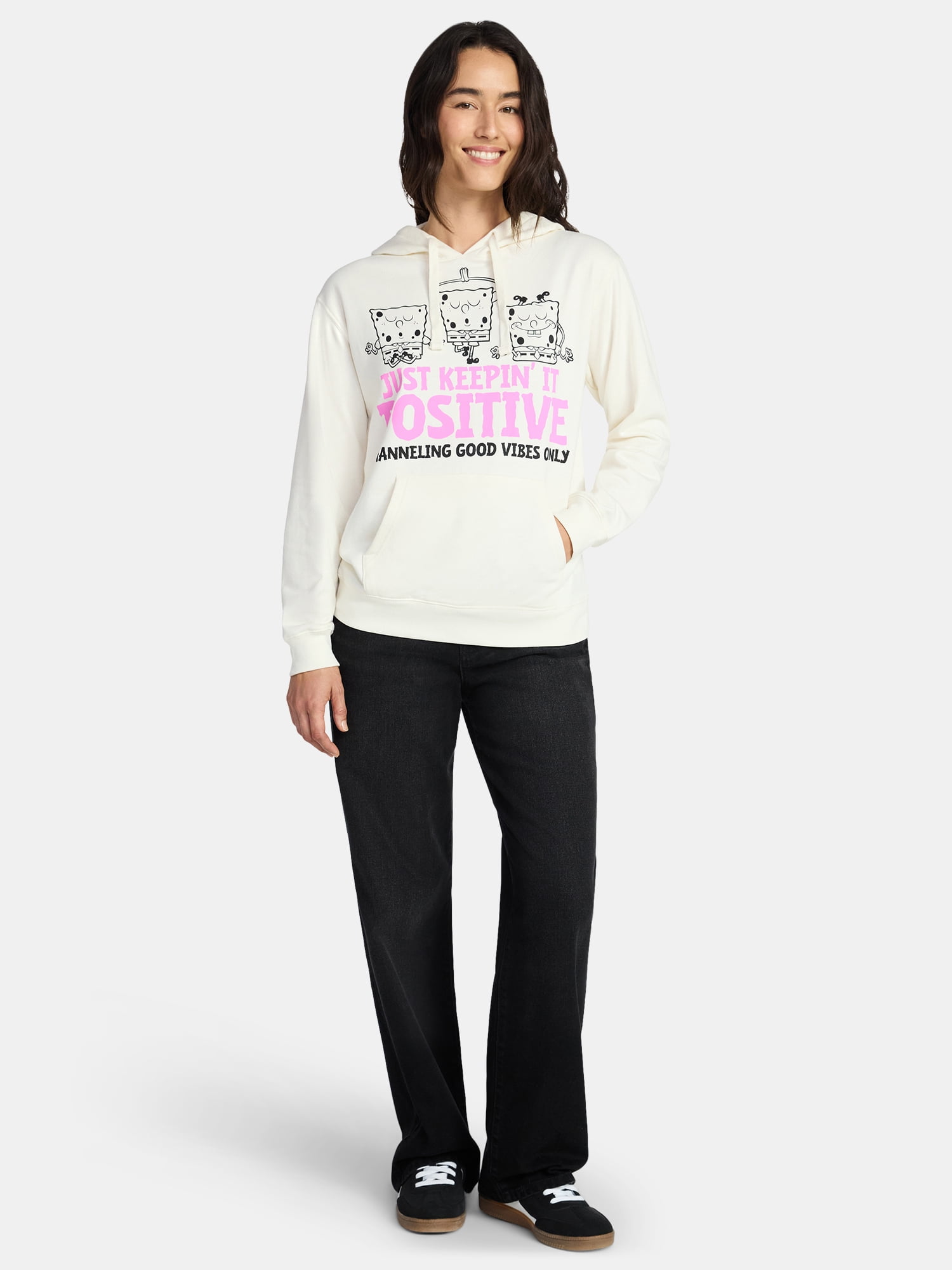 SpongeBob SquarePants Women's Hoodie with Long Sleeves, Sizes XXS-XXL