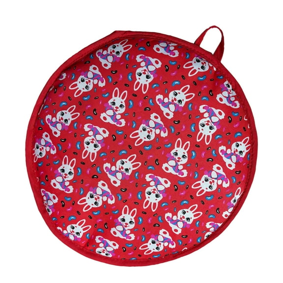 1PC 12" Tortilla Warmer Bag - Insulated Cloth Pouch for Tortillas, Tacos, Naan & Pizza Rolls, Reusable, Microwave Safe, Keeps Food Warm for 1 Hour, Perfect for Parties & Meal Prep