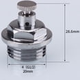 thumbnail image 1 of Greenne G1/2,G3/4,G1\"Air Bleeder & Blank Cap Manual Radiator Air Vent Bleed Plug Valve, 1 of 9