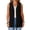 Black, variant on CIENVNSTG Women's Sweater Vest Plus Size Sleeveless Lightweight Open Front Knit Cardigan Casual Loose Sweaters with Pockets Blue XL