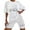White, variant on Ketyyh-chn99 Two Piece Short Set for Women Ladies Pajamas Set Outfits Sweatsuit Sets Casual Top Shorts Set Summer Loose Outfits Black,L