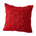 thumbnail image 2 of Clearance! Christmas Tree Decorative Throw Pillow Covers 18x18 Inch | Set of 2 Throw Pillow Cases, Soft Plush Cushion Covers, Xmas Home Decor Winter Holiday.Red, 2 of 7