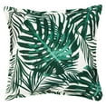 thumbnail image 2 of SAFAVIEH Andala Palm Leaves Decorative Pillow, 18" x 18", Green/White, 2 of 4