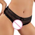thumbnail image 4 of Bigersell Cotton Seamless Underwear Women Clearance Training Underwear Thong Panty Style P-212 Nylon Brief Panties Ladies Thongs Briefs Mid Waist Women's Briefs Black 5Xl, 4 of 8