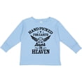 thumbnail image 3 of Inktastic Handpicked for Earth By My Aunt in Heaven with Angel Wings Boys or Girls Long Sleeve Toddler T-Shirt, 3 of 5