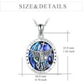 thumbnail image 4 of Sterling Silver St Michael/St Christopher/Jesus/Virgin Mary Necklace for Men Women Catholic/Protector/Talisman Michael Archangel Medal Necklace Jewelry 18+2, 4 of 10