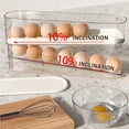 thumbnail image 4 of Slide Type Automatic Egg Roller Carton for Refrigerator Door Kitchen Countertop Storage Organizer Holder, 4 of 5