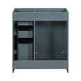 thumbnail image 5 of 30" Bathroom Vanity Cabinet With Sink Top Combo Set Soft Closing Doors 3 Drawers Resin Sink Free Standing Cabinet Bathroom Vanities For Bathroom Garage Garden, 5 of 7