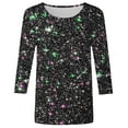 thumbnail image 4 of Shirts for Women Sequin Tops Long Sleeve Green Sparkly Outfits for Women Shiny Tops Dressy Tops Women Womens Holiday Shirts, 4 of 4
