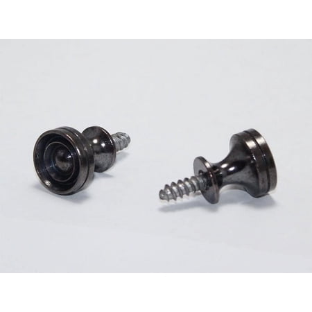 Antique Bronze Piano Desk Knobs with Wood Screws - 1 Pair - Furniture Repair
