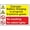Warning Sign 6, variant on Danger Battery Charging Explosive Gases Sign - 12×8 Inches, Metal Multi Message Sign, No Smoking Naked Lights Home Business Safety Decor