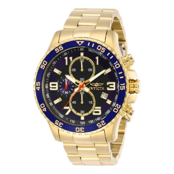 Invicta Specialty Men's SILVER/Blue Dial Quartz Watch 11435