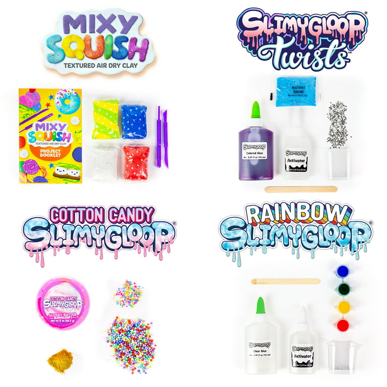 4-in-1 D.I.Y. SLIMYGLOOP® Kids Experience: Make Unicorn, Cloud, and More  Slime, 4-in-1 Slime Kit, Ages 6+, Create Your Own Slime Toys