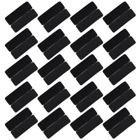 WHAMVOX 60 Pairs Heavy Duty Adhesive Hook and Carpet Tape Strips for Rugs and Flooring