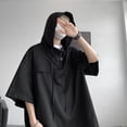 thumbnail image 6 of Mens High Quality Summer Half Sleeve Hooded T-shirt Korean Drawstring Pullover, 6 of 11