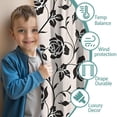 thumbnail image 3 of Blackout Kids Curtains,Pioneer Flower Floral Print Pattern Childrens Insulated Curtains Set Of 2,Bedroom Essentials,Toddler Room Decor 42"x54", 3 of 5