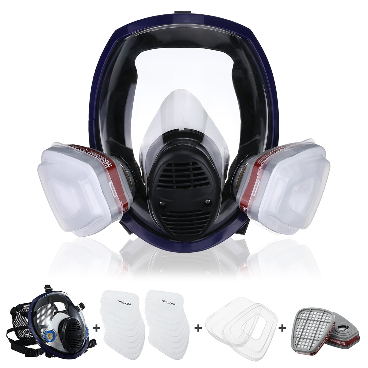 Buy NASUM Reusable Full Face Mask Cover, FM202B Machine Polishing